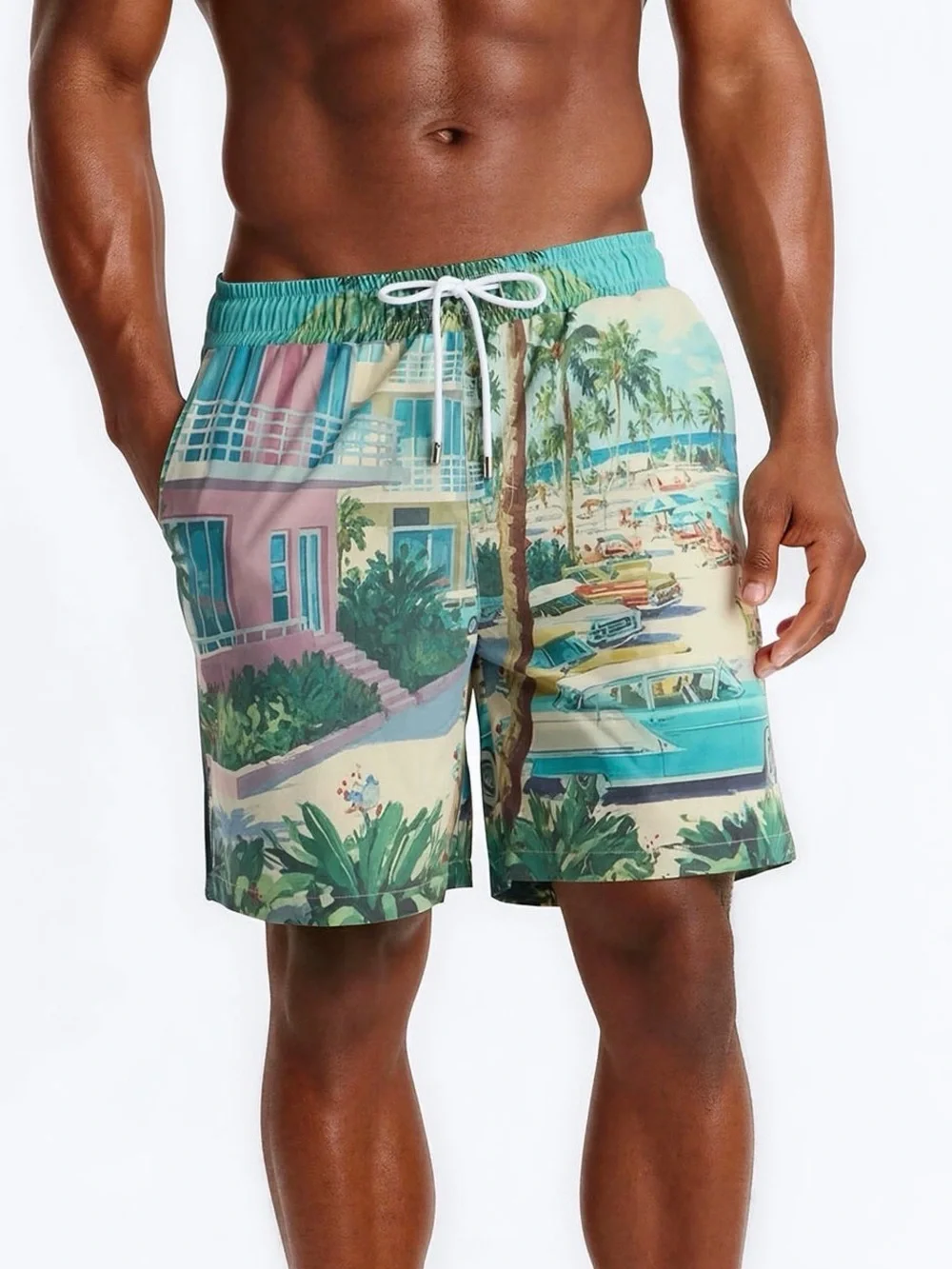 Fashion Nova Men’s Swim Trunks, Palm Beach